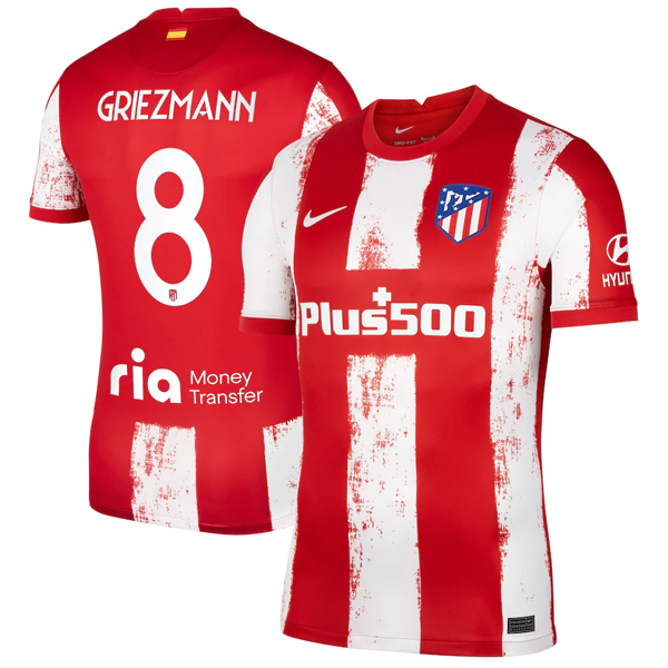 Camiseta Atlético de Madrid Griezmann 8 Replica Primera Ropa 2021/22